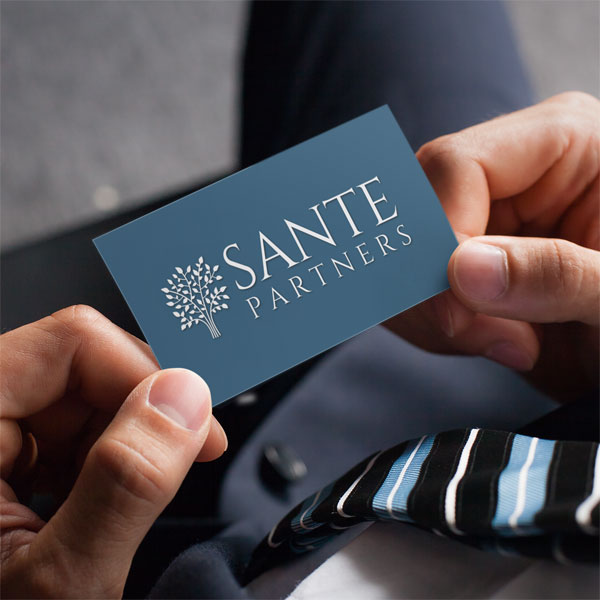 Appointed Representative Holding Sante Partners Business Card